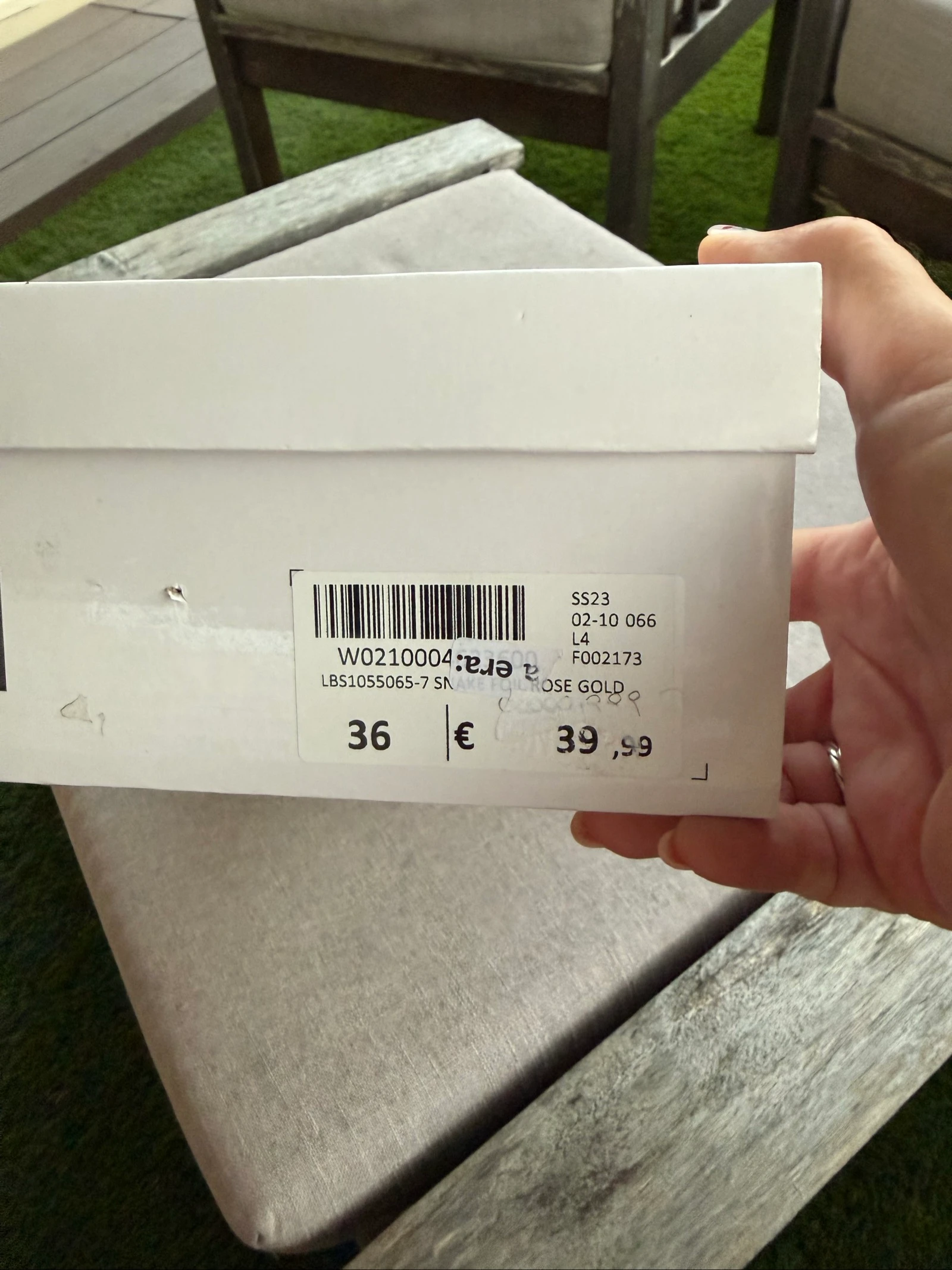 Tacones dorados efecto serpiente Lora Ferres talla 36 – photo 4